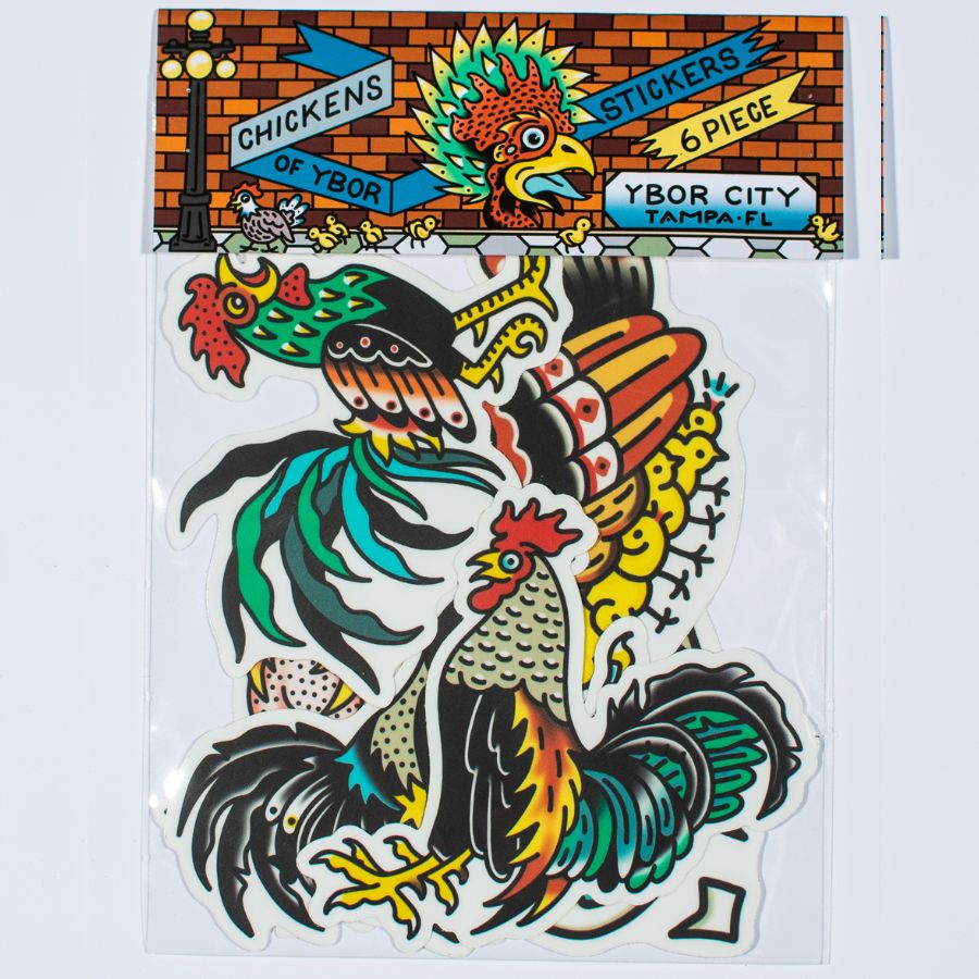 Ybor City Roosters Sticker Pack