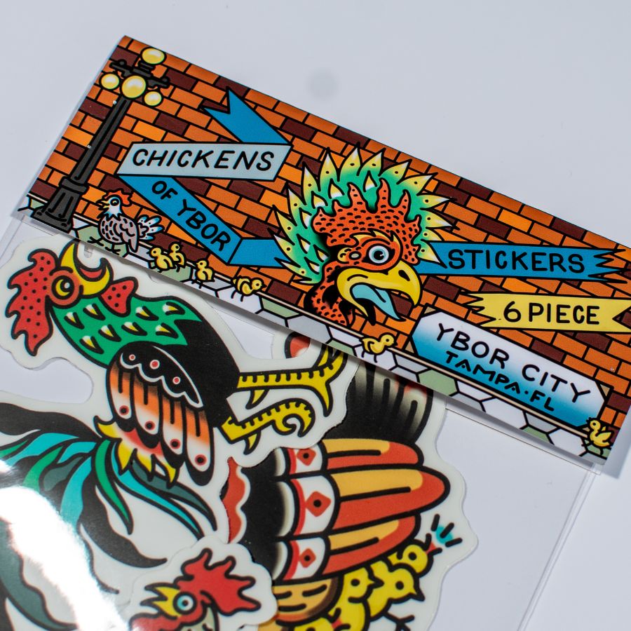 Ybor City Roosters Sticker Pack